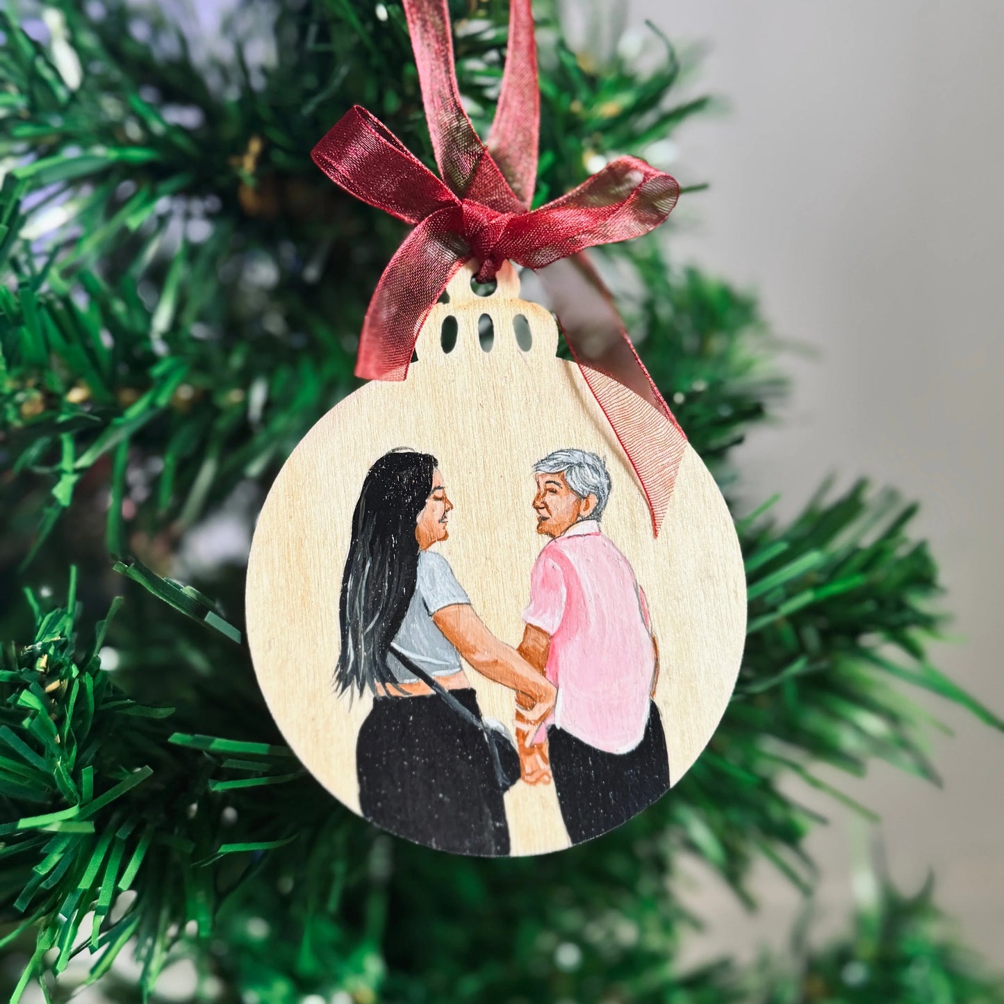 Bola navidad personalizada de pintada a mano