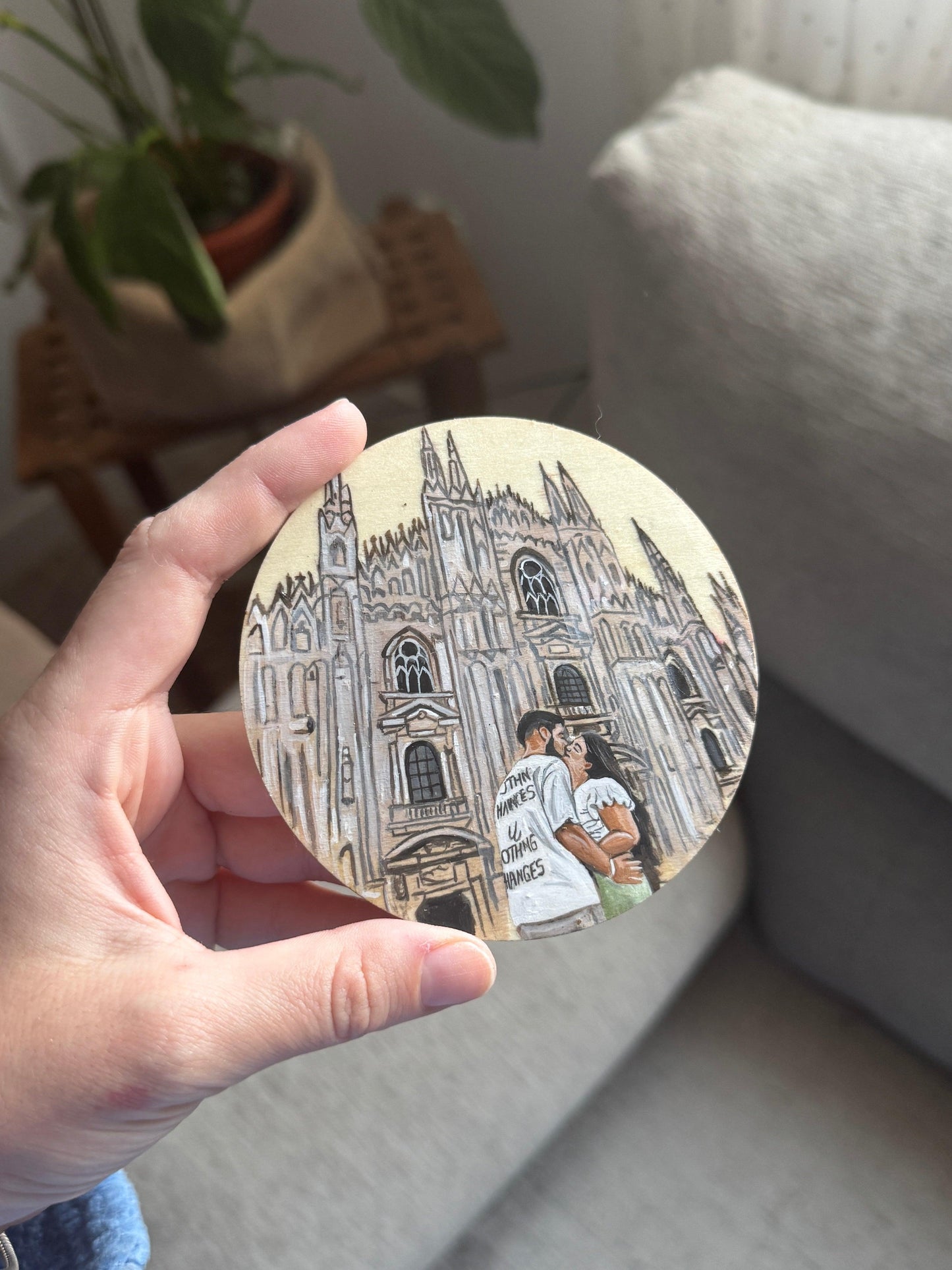 Imán de nevera pintado a mano - WoodDany