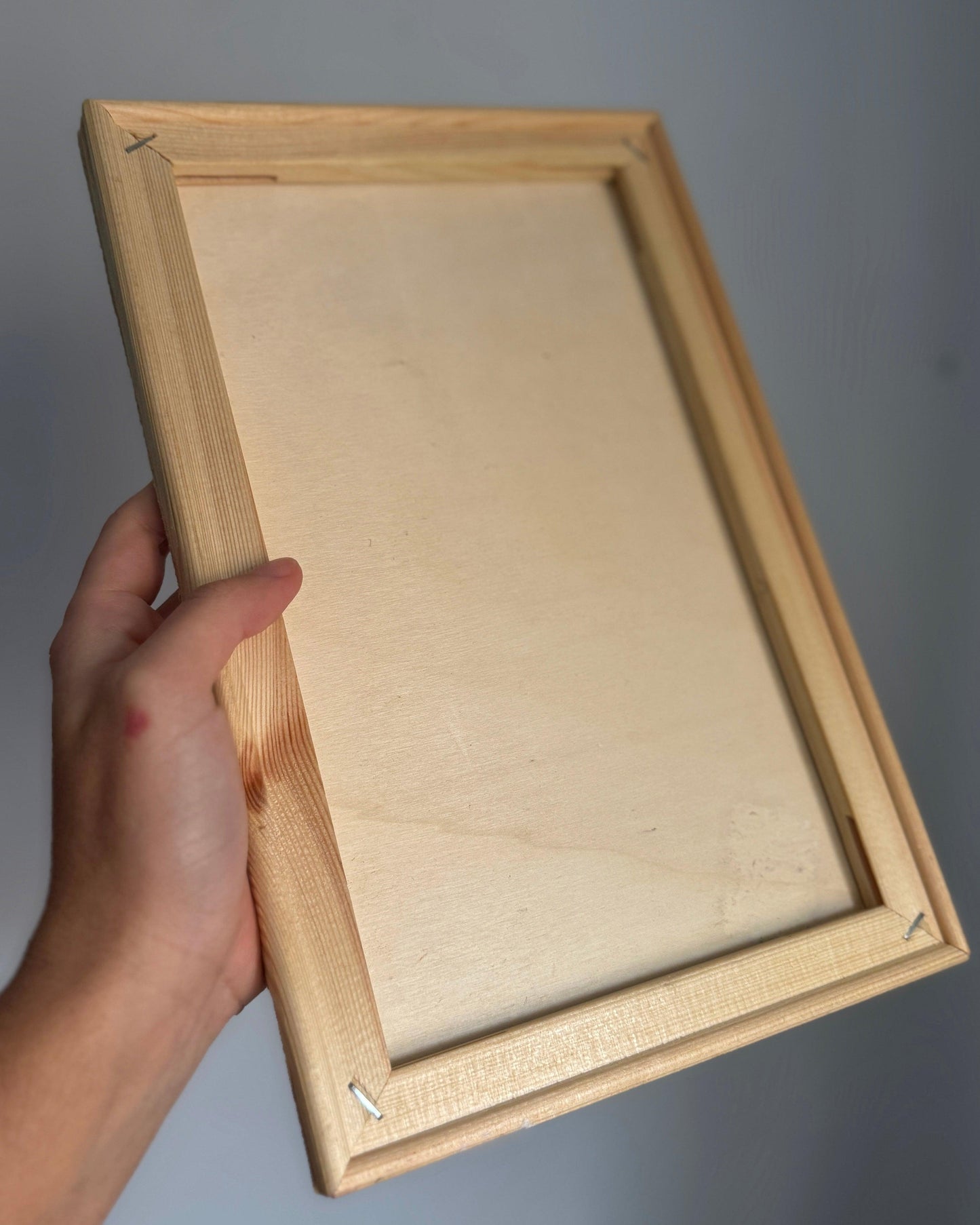 Retrato Pintado en Lienzo de Madera