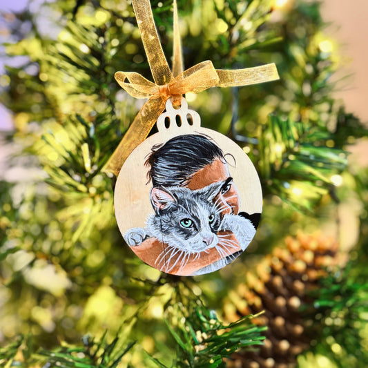 Bola navidad personalizada de pintada a mano