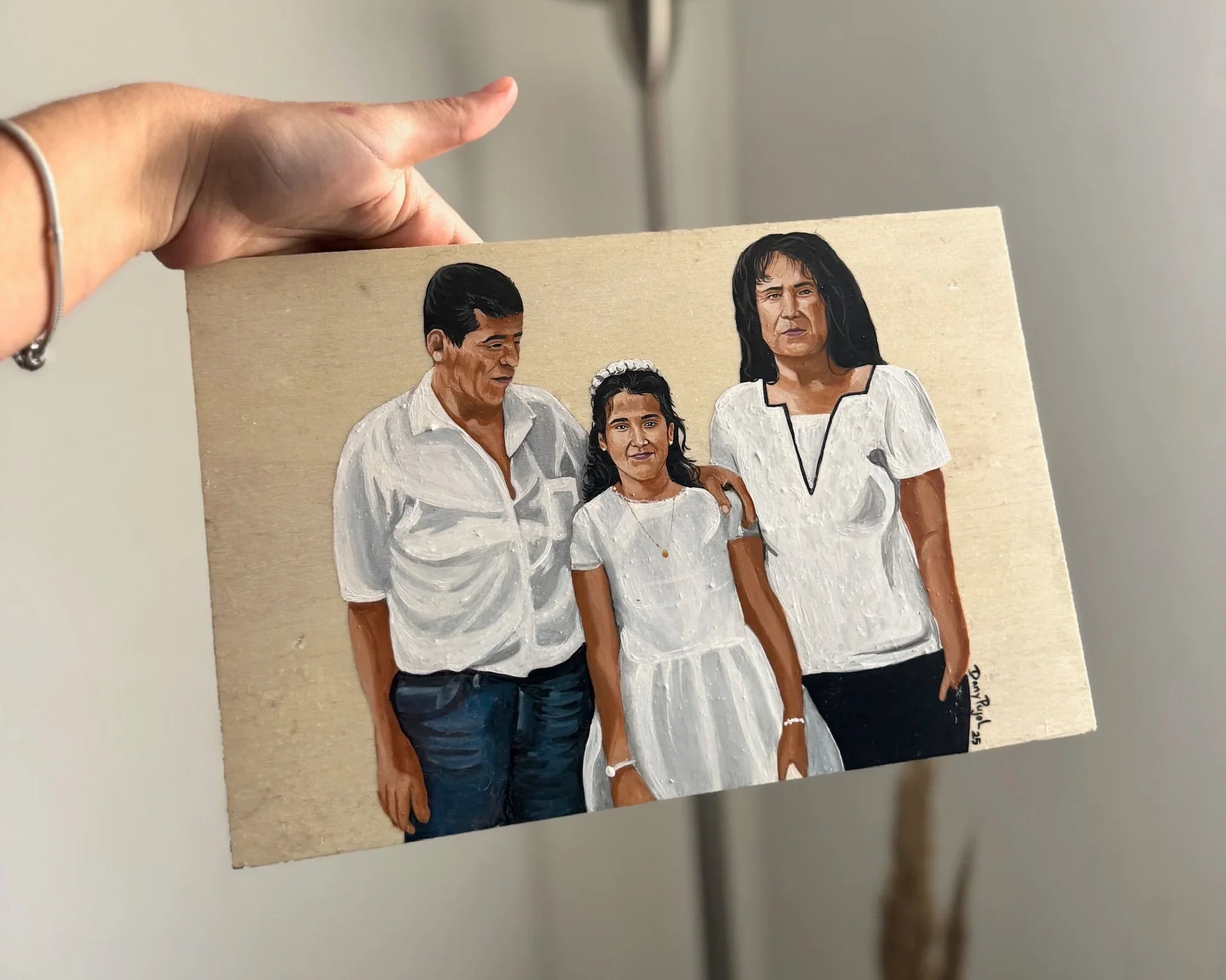 Lienzo de Madera con Retrato pintado - WoodDany