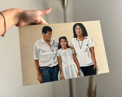 Lienzo de Madera con Retrato pintado - WoodDany