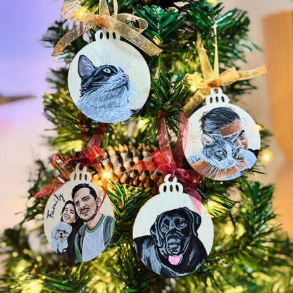 Bola navidad personalizada de pintada a mano