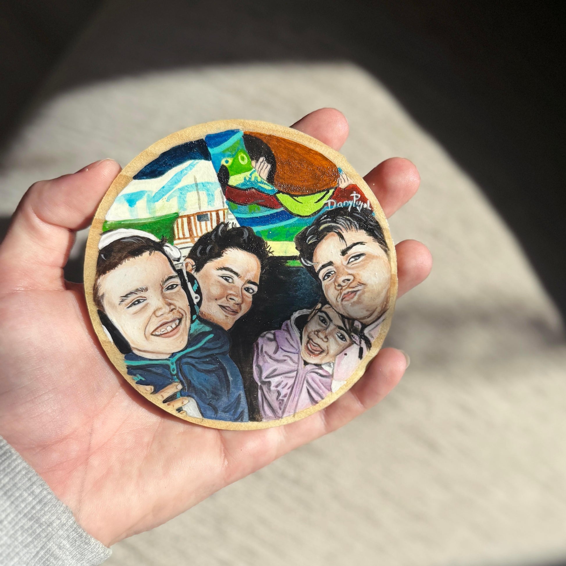 Imán de nevera pintado a mano - WoodDany