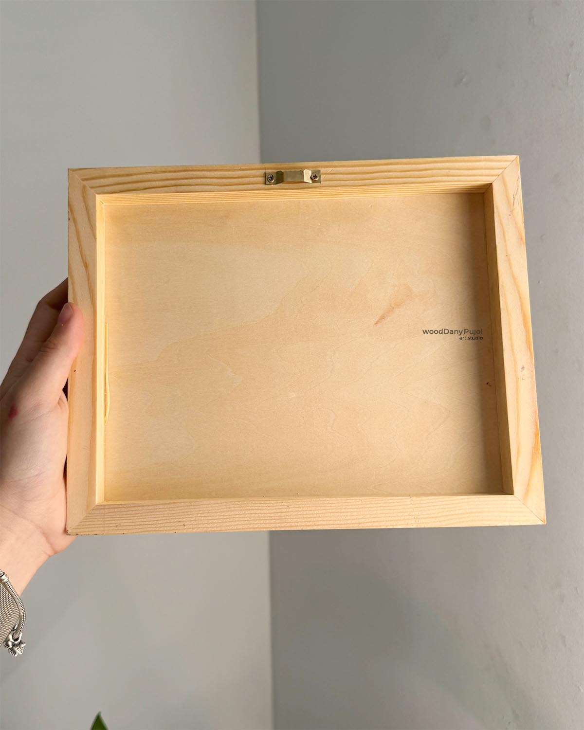 Lienzo de madera con retrato personalizado pintado a mano a partir de una foto, WoodDany